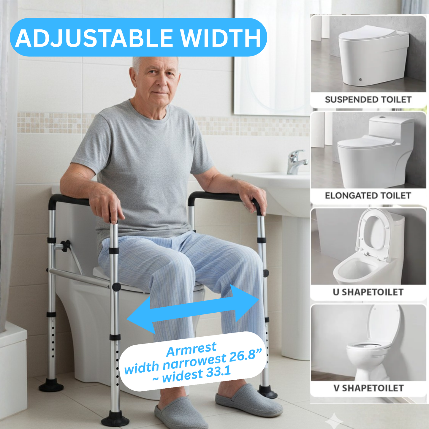 SafeRise Toilet Rail